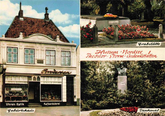HUSUM  Nordfriesland Norsee Schleswig-Holstein Theodor-Storm-Gedenkstaetten Gebu