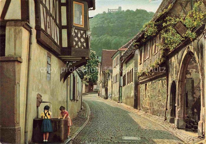 Hambach Diez Rhein-Lahn-Kreis Rheinland-Pfalz Altstadt Kopfsteinpflaster Fachwer