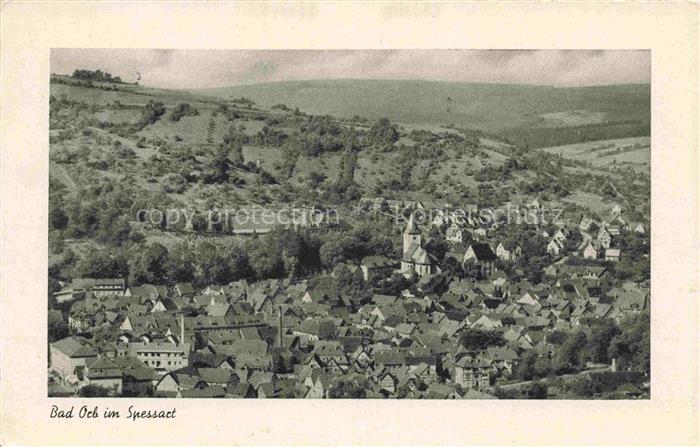 Orb BAD ORB Hessen Bad-Orb Spessart Kurort Stadtpanorama Kirche Dachlandschaft H