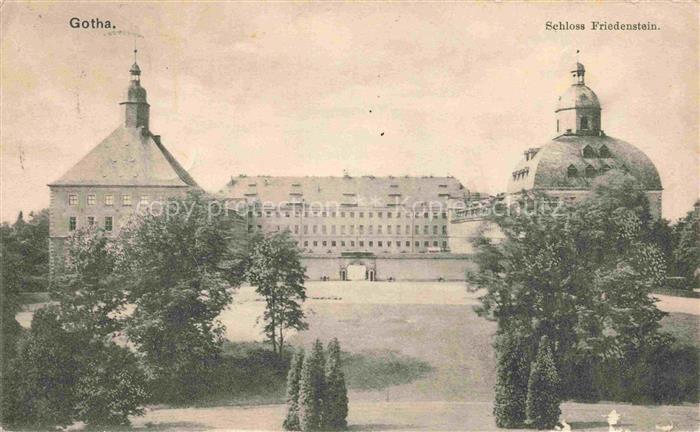 GOTHA Thueringen Schloss-Friedenstein Schloss Park Baeume Residenz Barock