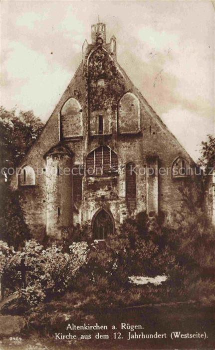 Altenkirchen RueGEN Mecklenburg-Vorpommern Kirche Romanik Westseite 12-Jahrhunde