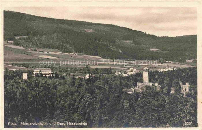 Platz Misto Erzgebirge Chomutov CZ Margaretenheim Burg-Hassenstein Erzgebirge Bu
