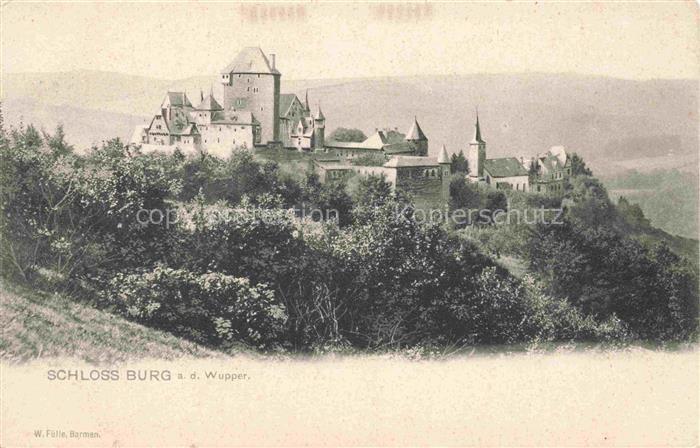 Schloss Burg Wupper SOLINGEN NRW Schloss-Burg Wupper Solingen Burg Berganlage Tu