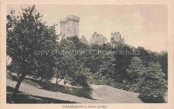 Pelm Gerolstein Vulkaneifel Rheinland-Pfalz Kasselburg Burgturm Burgruine Eifel