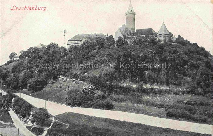Schloss Leuchtenburg Leuchtenburg Burg Turm Huegel Wald Wege