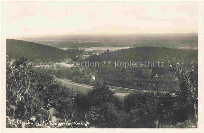 Tecklenburg Steinfurt NRW Philosophenweg Tal Wald Felder Panorama Weitsicht