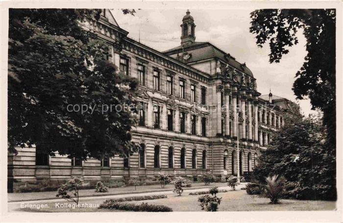 ERLANGEN Bayern Kollegienhaus Universitaet Gebaeude Park Baeume Gruenderzeitbau