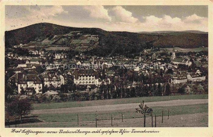 BAD KIssINGEN Bayern Stationsberg Rhoen-Sanatorium Stadtpanorama Kurort Huegel K