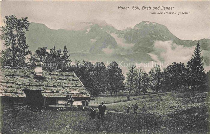 RAMSAU  Berchtesgaden Bayern Hoher-Goell Brett Jenner Berge Alm Bauernhof Wiese