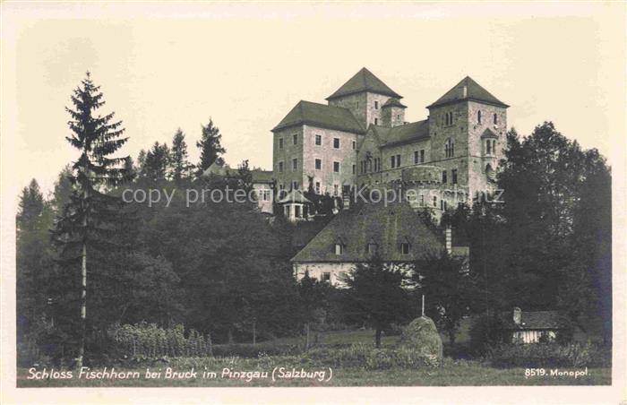 Bruck Glocknerstrasse Pinzgau-Pongau AT Schloss-Fischhorn Pinzgau Schloss Baeume