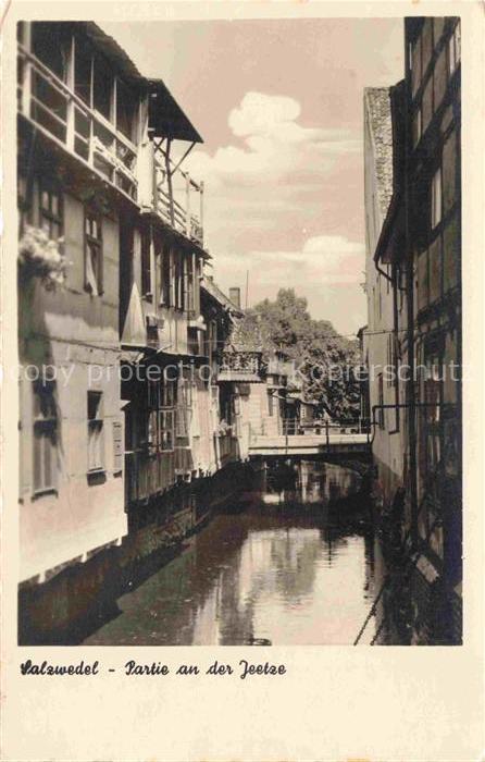 Brietz Jeetze Kanal Fachwerk Bruecke Altstadt Fluss Gasse