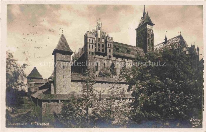MALBORK Marienburg Westpreussen PL Hochschloss Marienburg Ordensburg Turm Gotik