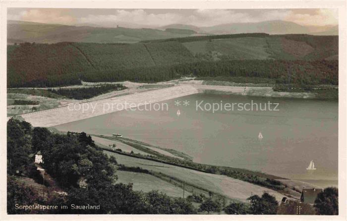Sorpetalsperre Sundern Sauerland NRW Sorpetalsperre Staudamm Stausee Sauerland S