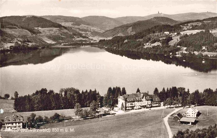 TITISEE Schwarzwald BW Titisee Schwarzwald See Panorama Wald Huegel Hotel Turm