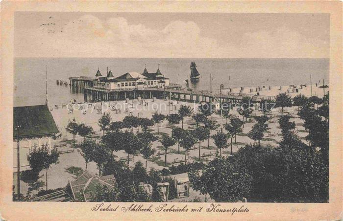 Ahlbeck Uecker-Randow Mecklenburg-Vorpommern Seebruecke Konzertplatz Ostsee Stra