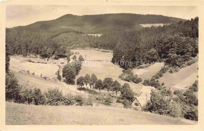 Pappenheim Thueringen Wachtal Tal Nadelwald Berglandschaft Wiesen Fachwerk Luftk