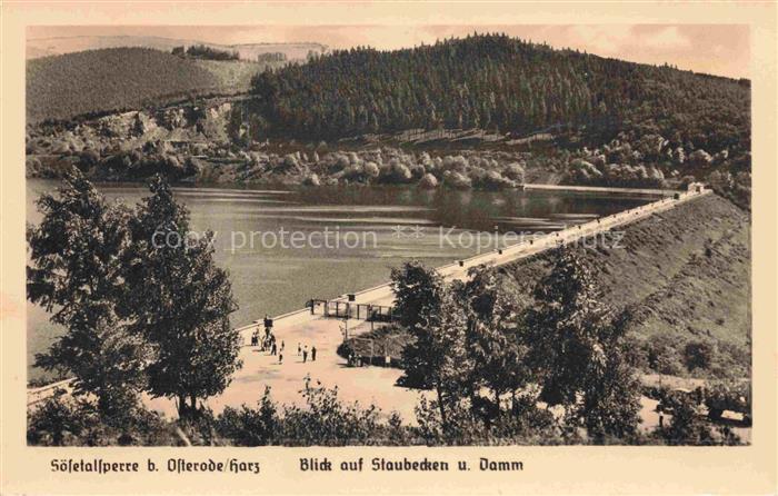 Soesetalsperre Osterode Harz Niedersachsen Soesetalsperre Stausee Damm Harz Nade
