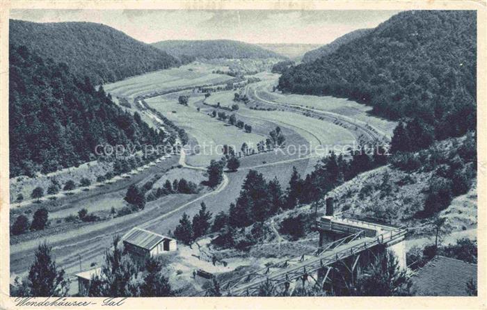 Treffurt Werra Wendehaeuser-Tal Werra Tal Wiesen Wald Bruecke Panorama Hotel-zum