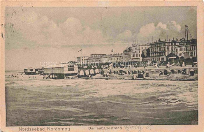 NORDERNEY Nordseebad Niedersachsen Damenbadestrand Nordsee Strandbad Badehuetten