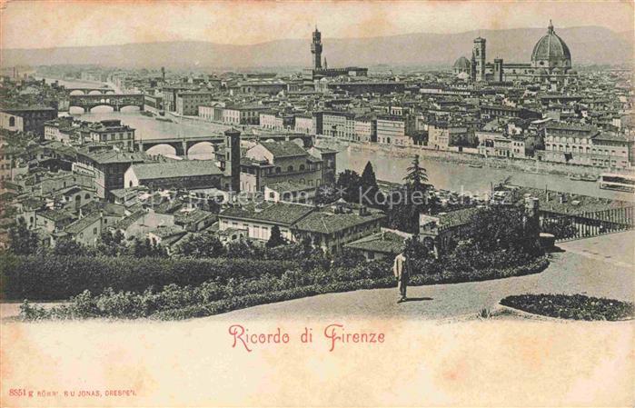 FIRENZE Florence Florenz Toscana IT Arno Ponte-Vecchio Dom Palazzo-Vecchio Fluss