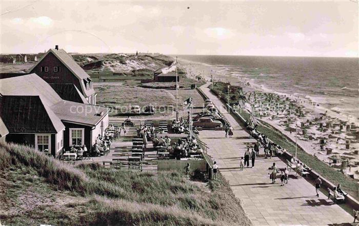 WENNINGSTEDT Sylt Promenade Nordseebad Strandkoerbe Duenen Nordsee Café Strandpr