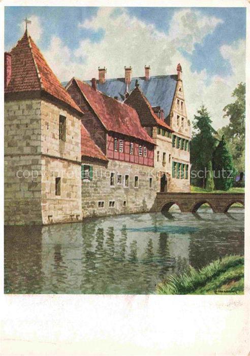 Havixbeck Coesfeld NRW Haus-Havixbeck Wasserburg Westfaelische-Wasserburgen Aqua