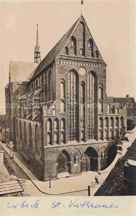 LueBECK  CITY Katharinenkirche Backsteingotik Kirche Gotik Fassade Nordfassade C