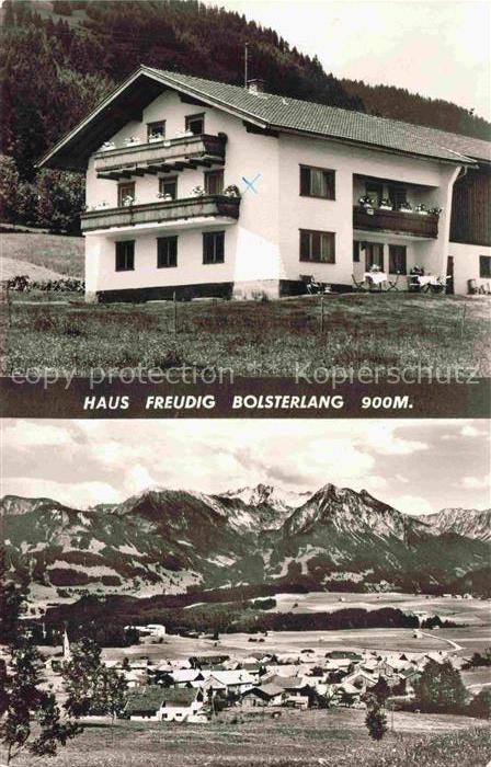Bolsterlang Oberallgaeu Bayern Haus-Freudig Pension Alpen Bergpanorama Dorf Allg
