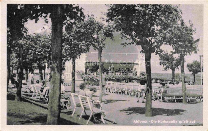 Ahlbeck Uecker-Randow Mecklenburg-Vorpommern Kurkapelle Konzert Kurpark Stuehle