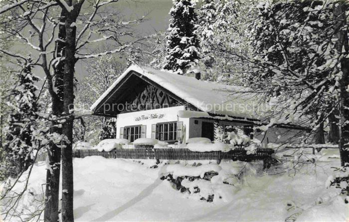 Wallgau Garmisch-Partenkirchen Bayern Maxhuette Berghuette Winter Schnee Wald Sk