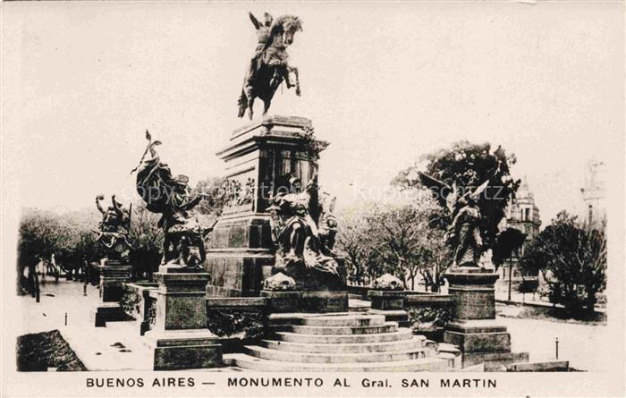 BUENOS AIRES Argentina Monumento-al-General-San-Martin Reiterstandbild Denkmal P