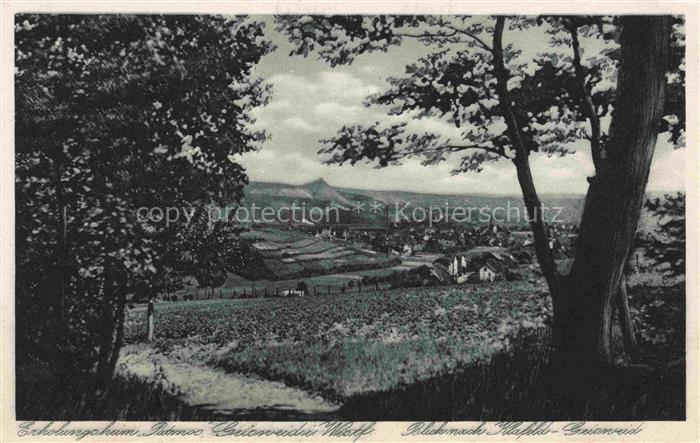 Geisweid Huettental Siegen NRW Erholungsheim Stadtpanorama Felder Baeume Industr