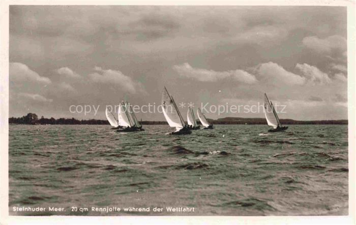 Steinhuder Meer Steinhude Wunstorf Niedersachsen Rennjolle Regatta Segeln See We
