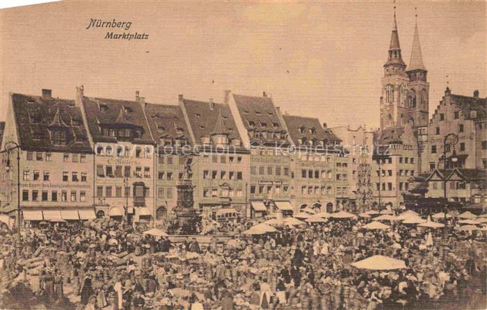 Boxdorf NueRNBERG Mittelfranken Bayern Marktplatz Marktgeschehen Brunnen Kirche