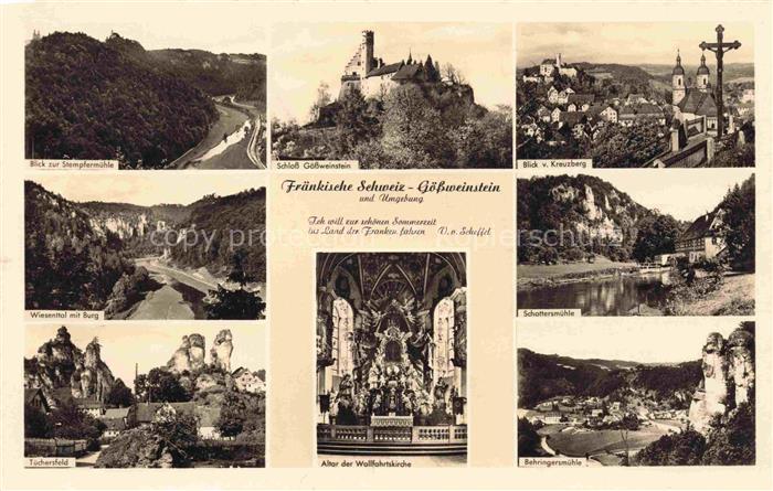 Goessweinstein Schloss-Goessweinstein Stempfermuehle Kreuzberg Wiesental-mit-Bur