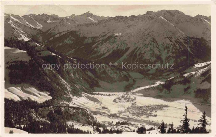 HINDELANG Oberallgaeu Bayern Ostrachttal Hochvogel Spieser Allgaeuer-Alpen Winte