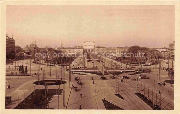 MILANO Mailand IT Piazzale-Fiume Stazione-Centrale Strassenbahn Platz Autos Alle