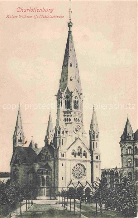 CHARLOTTENBURG-WILMERSDORF BERLIN Kaiser-Wilhelm-Gedaechtniskirche Kirche Neorom