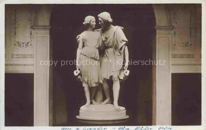 POTSDAM CITY Sanssouci Roemische-Baeder Hero-und-Leander Skulptur Plastik Marmor