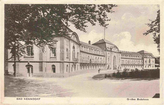 Bad Nenndorf Niedersachsen Grosses-Badehaus Kurgebaeude Kurort Baederarchitektur
