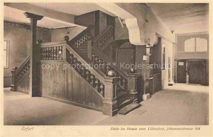 ERFURT  CITY Haus-zum-Lilienfass Johannesstrasse-164 Diele Treppenhaus Innenraum