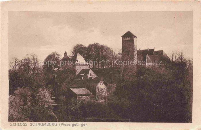 Schloss Schaumburg Weser Schloss-Schaumburg Wesergebirge Burg Turm Wald