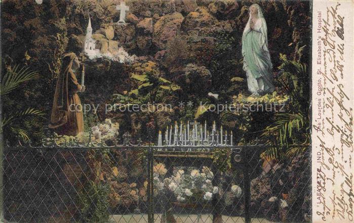 Lafayette Indiana USA Lourdes-Grotto St-Elizabeths-Hospital Marien-Grotte Marien