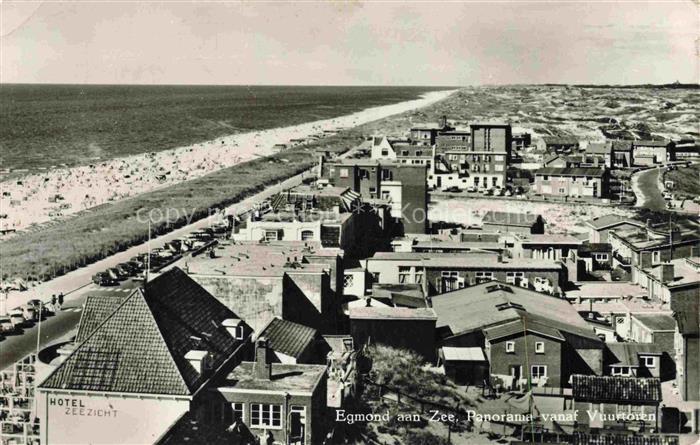 EGMOND  AAN ZEE Bergen ALKMAAR Noord-Holland NL Vuurtoren Strand Meer Duenen Hot