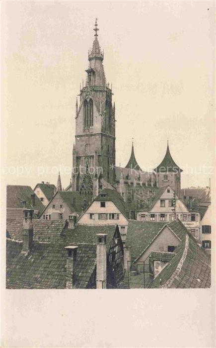 Achalm REUTLINGEN BW Marienkirche Kirchturm Daecher Altstadt Fachwerk