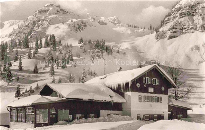 Bodenschneid Schliersee Bayern Bodenschneidhaus Berghuette Gipfel Winter Schnee