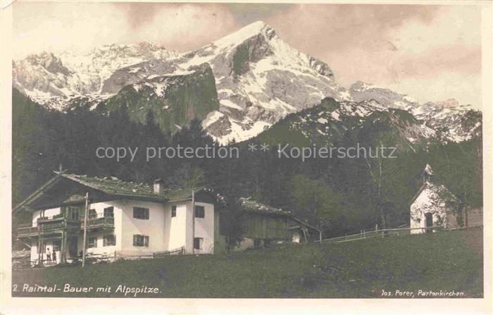 Raintal-Bauer Raintaler-Hof Garmisch-Partenkirchen Bayern Raintal-Bauer Alpspitz