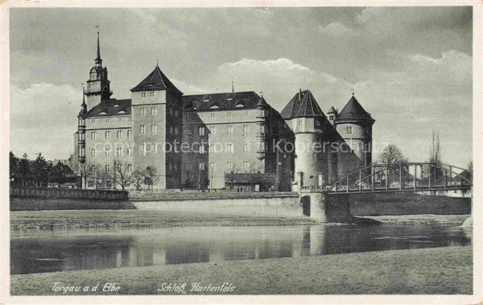 Torgau Schloss-Hartenfels Schloss Elbe Bruecke Tuerme