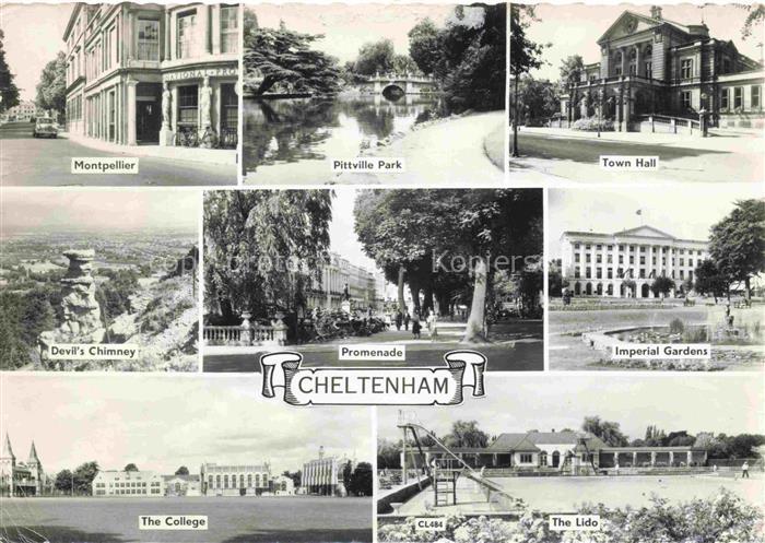 Cheltenham  UK Montpellier Pittville-Park Town-Hall Devil s-Chimney Promenade Im
