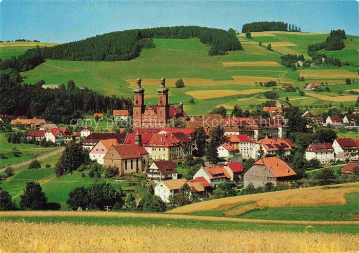 St Peter Schwarzwald Schwarzwald Dorfansicht Klosterkirche Barockkirche Zwiebelt
